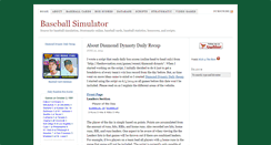 Desktop Screenshot of baseballsimulator.com
